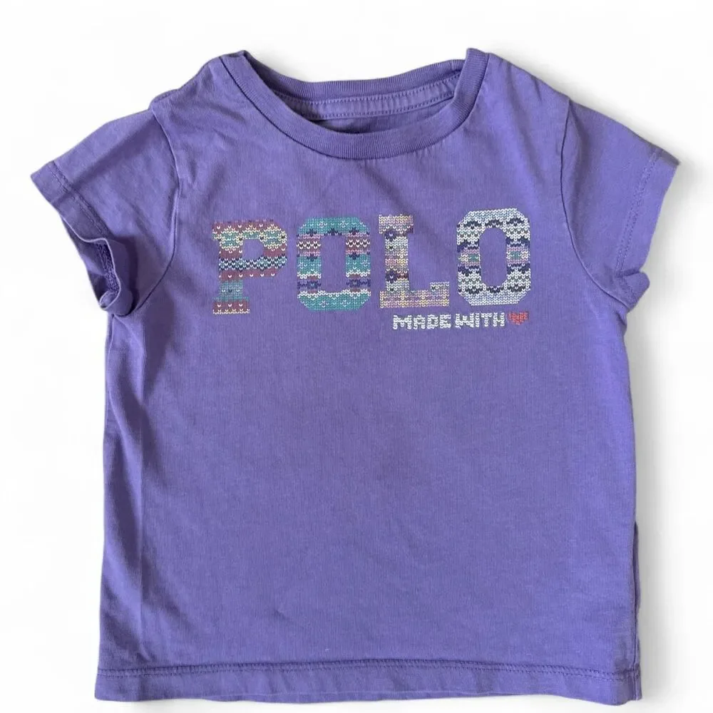 Ralph Lauren Polo Purple Graphic T-Shirt | 2T